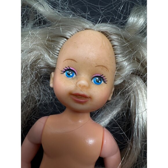Vintage Simba Blonde Doll With Blue Eyes & Rooted Hair 4.5" Poseable Collectible - Picture 2 of 5